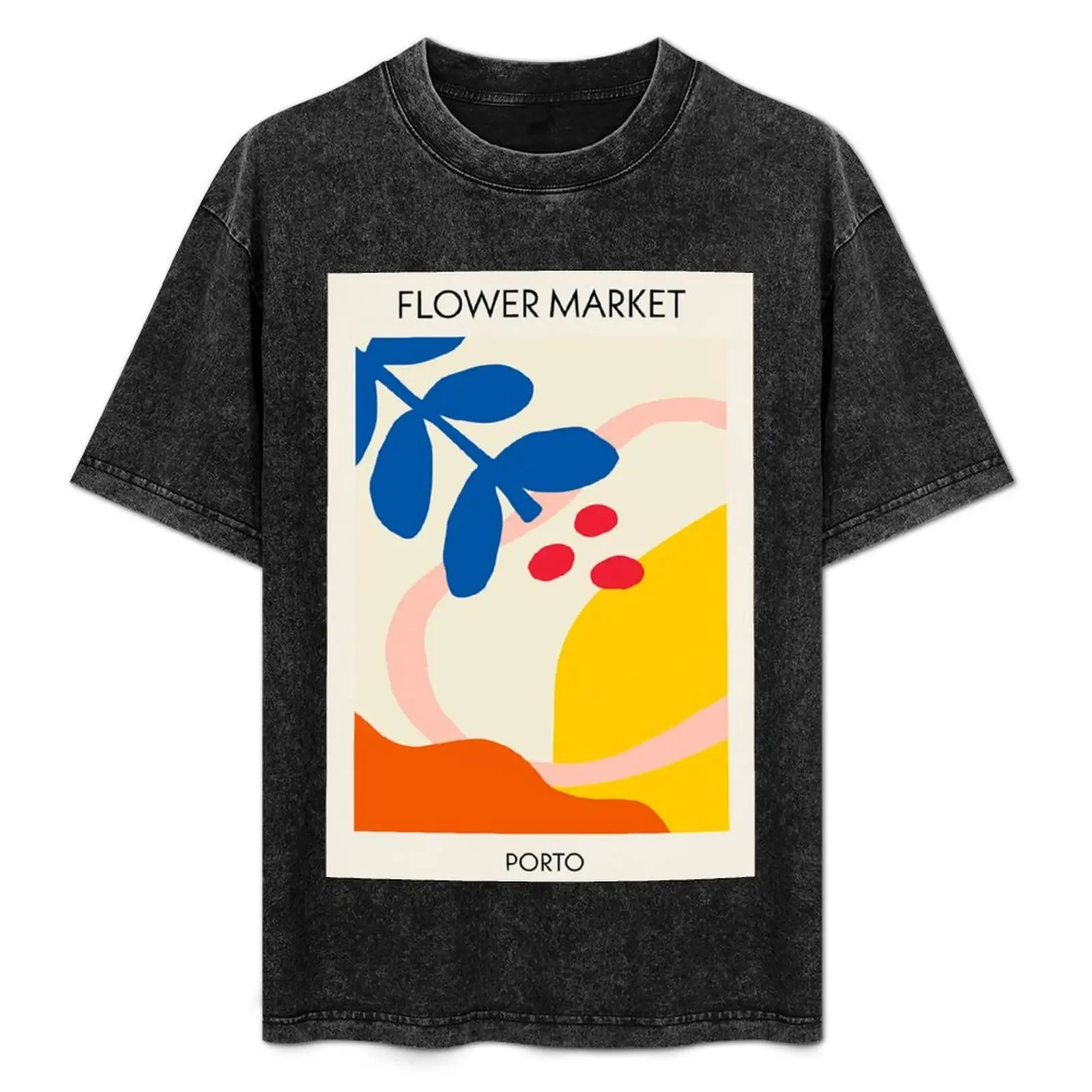 Flower Market Porto Portrait T-Shirt Casual Loose Fit Short Sleeve T-Shirt
Flower Market Porto Portrait T-Shirt Casual Loose Fit Short Sleeve T-Shirt