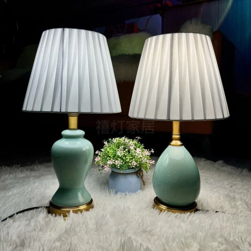 Simple light luxury ceramic desk lamp bedroom lamp ins girl Internet celebrity romantic warm bedside lamp dragon egg, bedroom
Simple light luxury ceramic desk lamp bedroom lamp ins girl Internet celebrity romantic warm bedside lamp dragon egg, bedroom