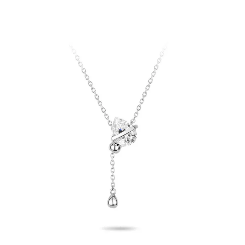 ZOCA Pendants White CZ Necklace High quality Pear Drop Fine Necklace Jewelry Real 925 Sterling silver Choker
ZOCA Pendants White CZ Necklace High quality Pear Drop Fine Necklace Jewelry Real 925 Sterling silver Choker