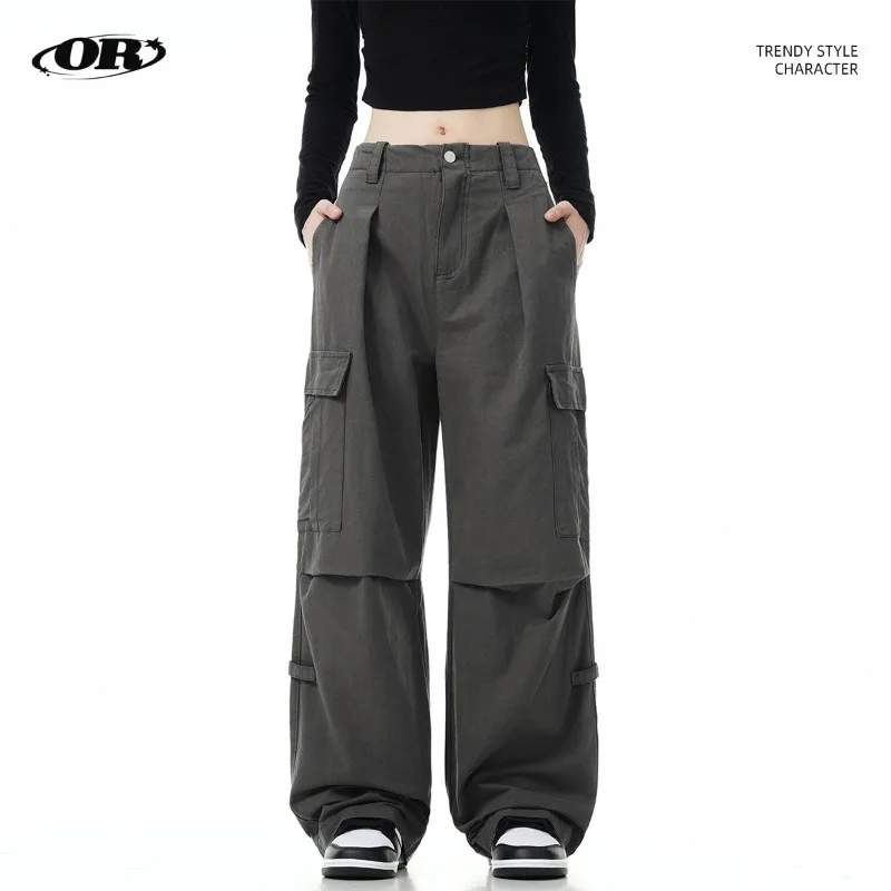 OR FL Ретро складки мешковатые 100, хлопковые женские брюки-карго, модные брендовые винтажные женские брюки в американском стиле, широкие брюки Y2k
OR FL Ретро складки мешковатые 100, хлопковые женские брюки-карго, модные брендовые винтажные женские брюки в американском стиле, широкие брюки Y2k