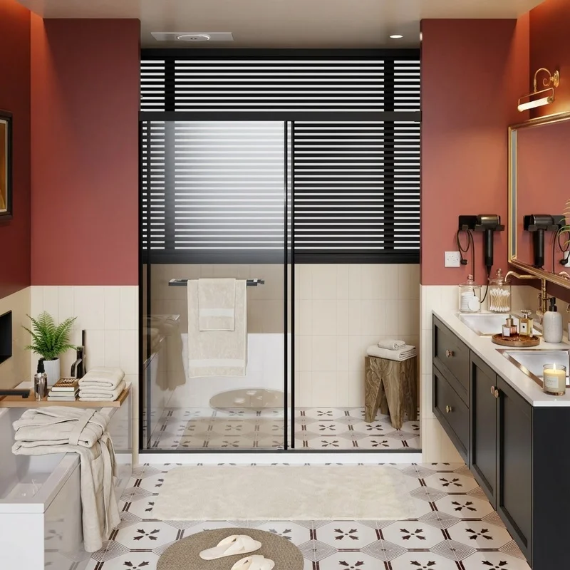 60x72 Inch Frameless Sliding Shower Door, Aluminum Dual-Slide Glass with Soft-Close, Waterproof Seal, Easy DIY Setup, Durable Metal Bottom Bar
60x72 Inch Frameless Sliding Shower Door, Aluminum Dual-Slide Glass with Soft-Close, Waterproof Seal, Easy DIY Setup, Durable Metal Bottom Bar