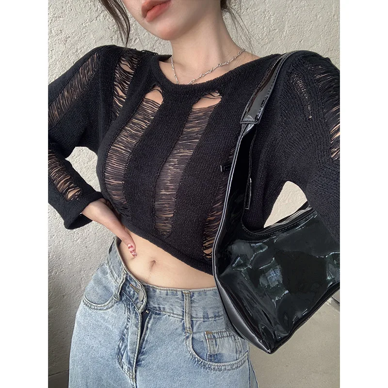 Women Clothing Hollow Out Sexy Chic T-shirt Summer Short Tops Fashion Solid Loose O-neck Pullovers
Women Clothing Hollow Out Sexy Chic T-shirt Summer Short Tops Fashion Solid Loose O-neck Pullovers