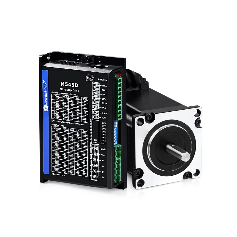 Leadshine 57 Stepper Motor Kit 57CM22D, 57CM23, 57CM13D with M545D Stepper Driver
Leadshine 57 Stepper Motor Kit 57CM22D, 57CM23, 57CM13D with M545D Stepper Driver