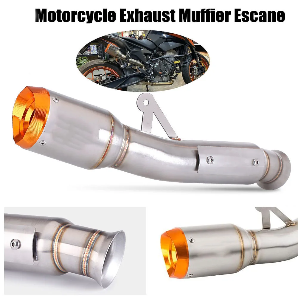 Motorcycle Exhaust Muffler Escape With Exhaust Middle Link Pipe for AR KTM DUKE790 890 ADV CF800MT Exhaust Modified Accessories
Motorcycle Exhaust Muffler Escape With Exhaust Middle Link Pipe for AR KTM DUKE790 890 ADV CF800MT Exhaust Modified Accessories
