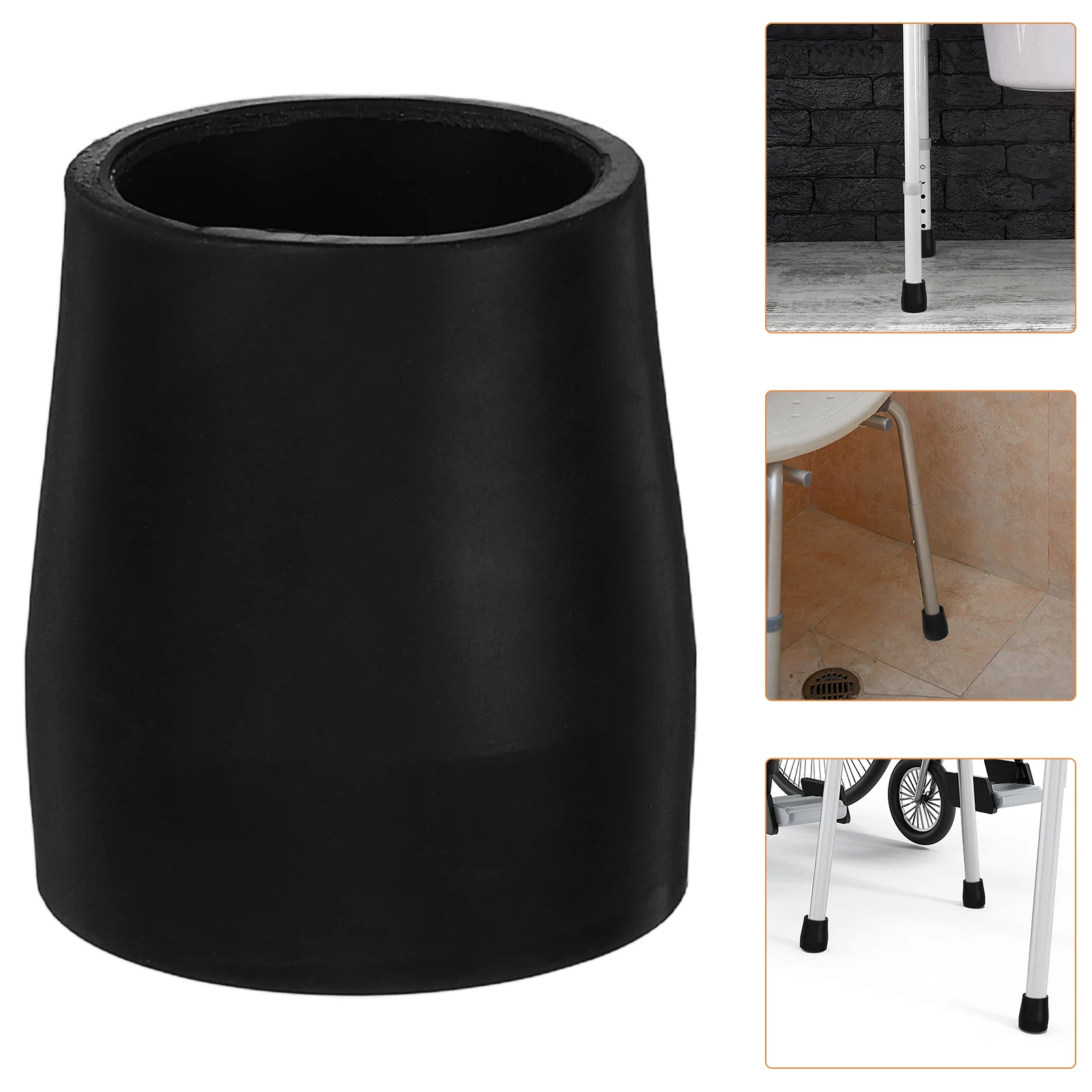 4pcs Black Rubber Foot Covers Non-Slip Commode Leg Tips Replacement Feet For Shower Bath Chair Senior Walker Accessories Fit 
4pcs Black Rubber Foot Covers Non-Slip Commode Leg Tips Replacement Feet For Shower Bath Chair Senior Walker Accessories Fit