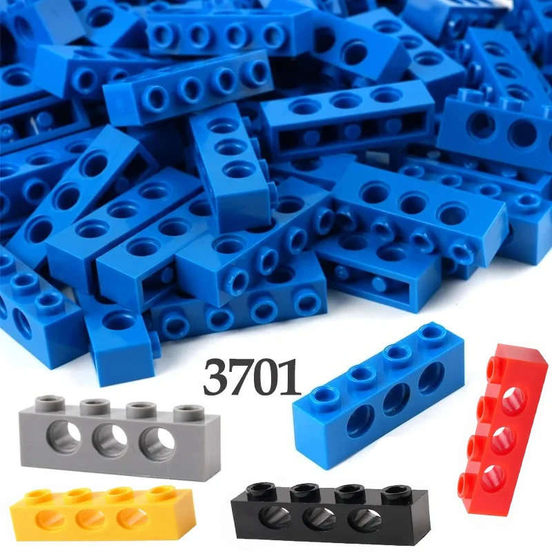 50PCS/100PCS 1x4 With 3 Holes Beam Technology Building Blocks Parts 3701 Educational Assembly MOC Small Bricks Toys Accessories
50PCS/100PCS 1x4 With 3 Holes Beam Technology Building Blocks Parts 3701 Educational Assembly MOC Small Bricks Toys Accessories