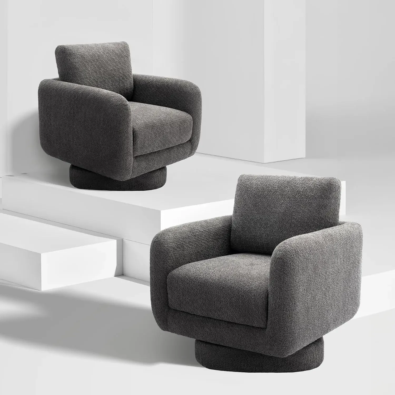 Swivel Accent Chairs Set Wide Upholstered Armchair with Plush for Living Room, Corner Chair for Nursery/Living Room/Bedroom
Swivel Accent Chairs Set Wide Upholstered Armchair with Plush for Living Room, Corner Chair for Nursery/Living Room/Bedroom