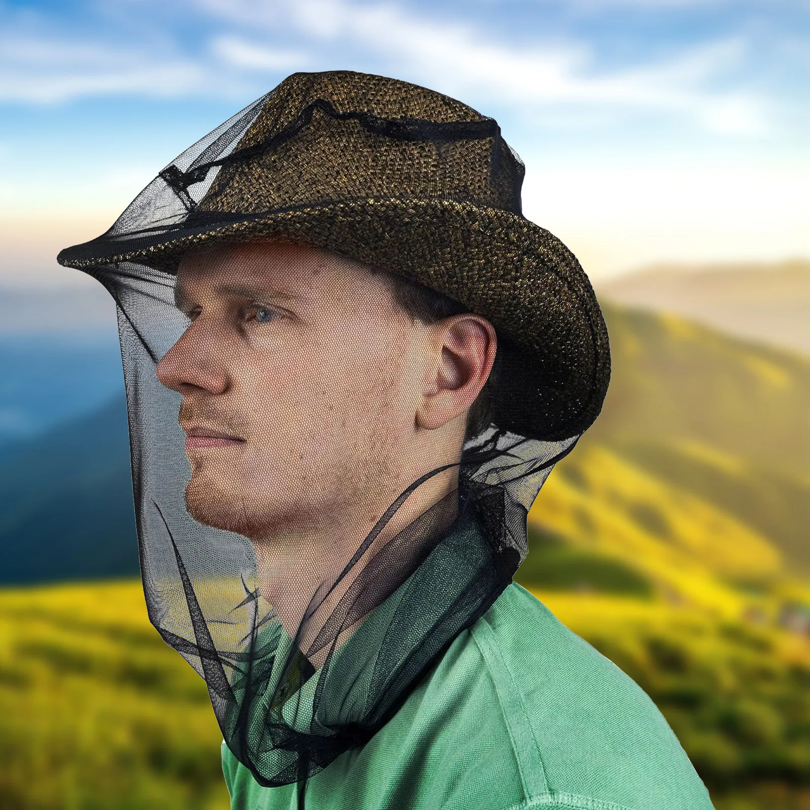 10pcs Outdoor Fishing Hat Sun Protection Mosquito Net Mesh Face Cover Insect Shield Hood For Hiking Camping Gardening Head
10pcs Outdoor Fishing Hat Sun Protection Mosquito Net Mesh Face Cover Insect Shield Hood For Hiking Camping Gardening Head