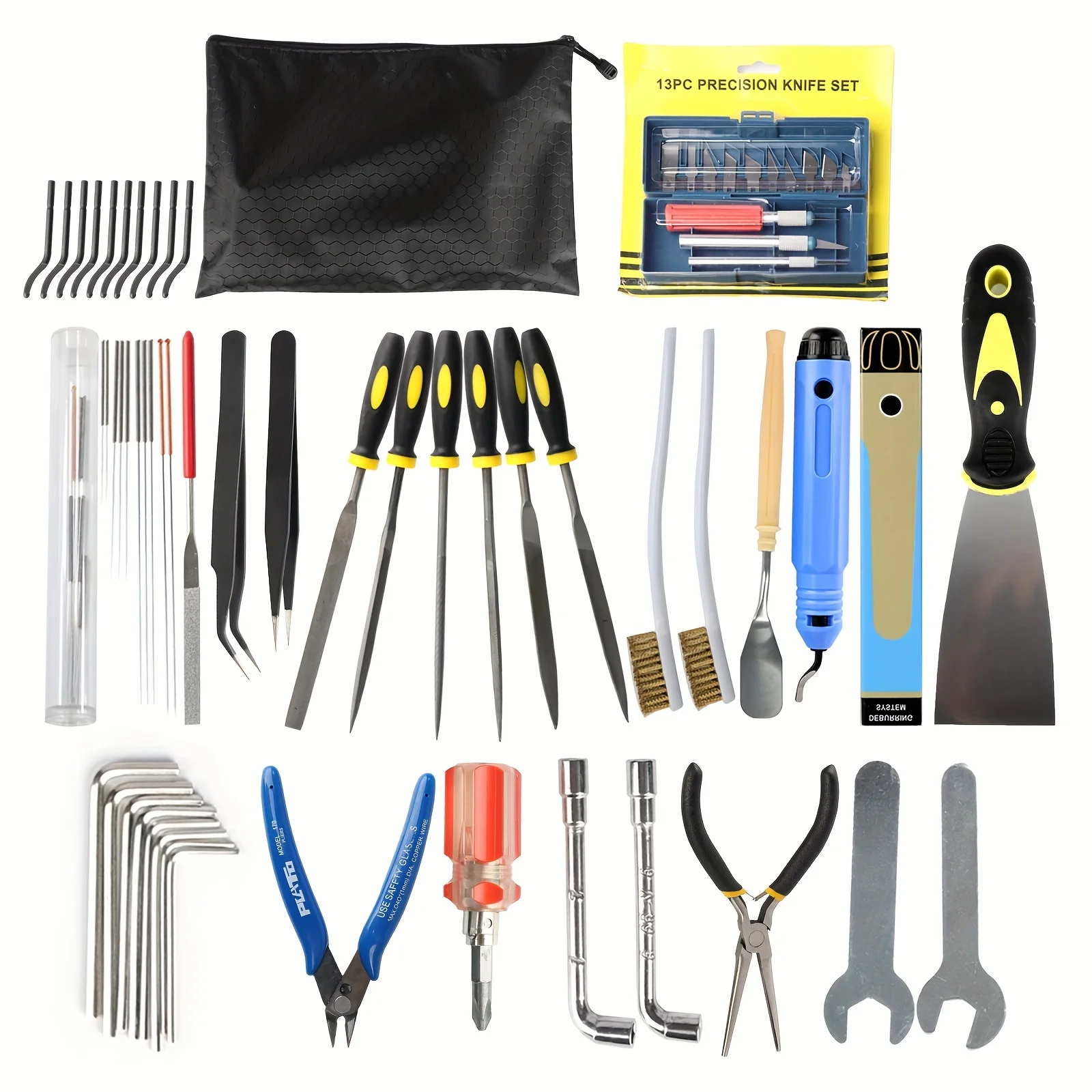 67PCS 3D Print Deburring Tool Kit Engraving Knife Carving Scraper DIY Grinding Trimming Cutter File Repair Tool 3D Tool Kit
67PCS 3D Print Deburring Tool Kit Engraving Knife Carving Scraper DIY Grinding Trimming Cutter File Repair Tool 3D Tool Kit