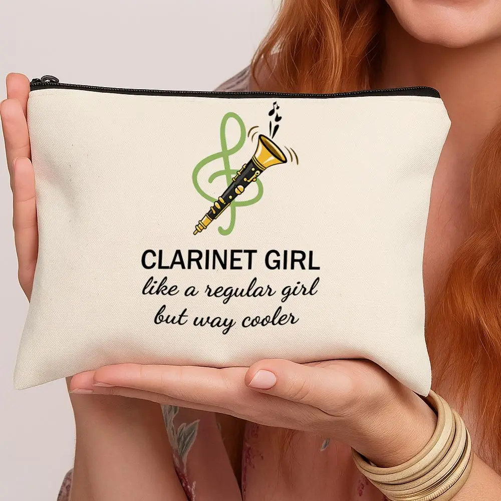 Musical Clarinet Design Makeup Bag Zippered Travel Toiletry Organizer with Music Themed Cosmetic Pouch Portable for Women Men
Musical Clarinet Design Makeup Bag Zippered Travel Toiletry Organizer with Music Themed Cosmetic Pouch Portable for Women Men