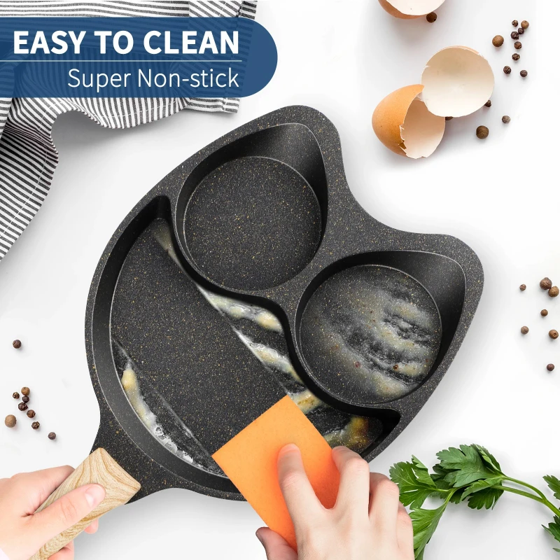 3 Hole Thickened Nonstick Egg Omelette Grilled Steak Cooking Pan Hamburger Bread Breakfast Maker Induction Cookware Omelet Pan
3 Hole Thickened Nonstick Egg Omelette Grilled Steak Cooking Pan Hamburger Bread Breakfast Maker Induction Cookware Omelet Pan