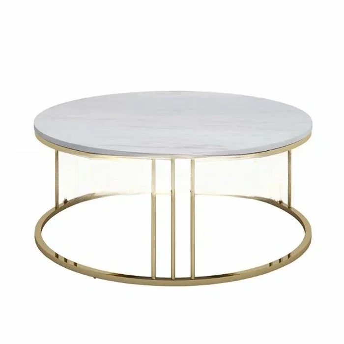 Nordic postmodern stainless steel, marble countertop coffee table, meeting guests to negotiate fashion, round edge table 
Nordic postmodern stainless steel, marble countertop coffee table, meeting guests to negotiate fashion, round edge table