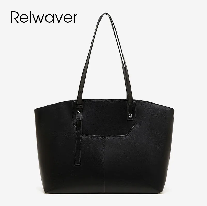 Relwaver tote bag genuine leather shoulder bag 2026 spring summer big shopping bag commuting ladies handbag black apricot
Relwaver tote bag genuine leather shoulder bag 2026 spring summer big shopping bag commuting ladies handbag black apricot