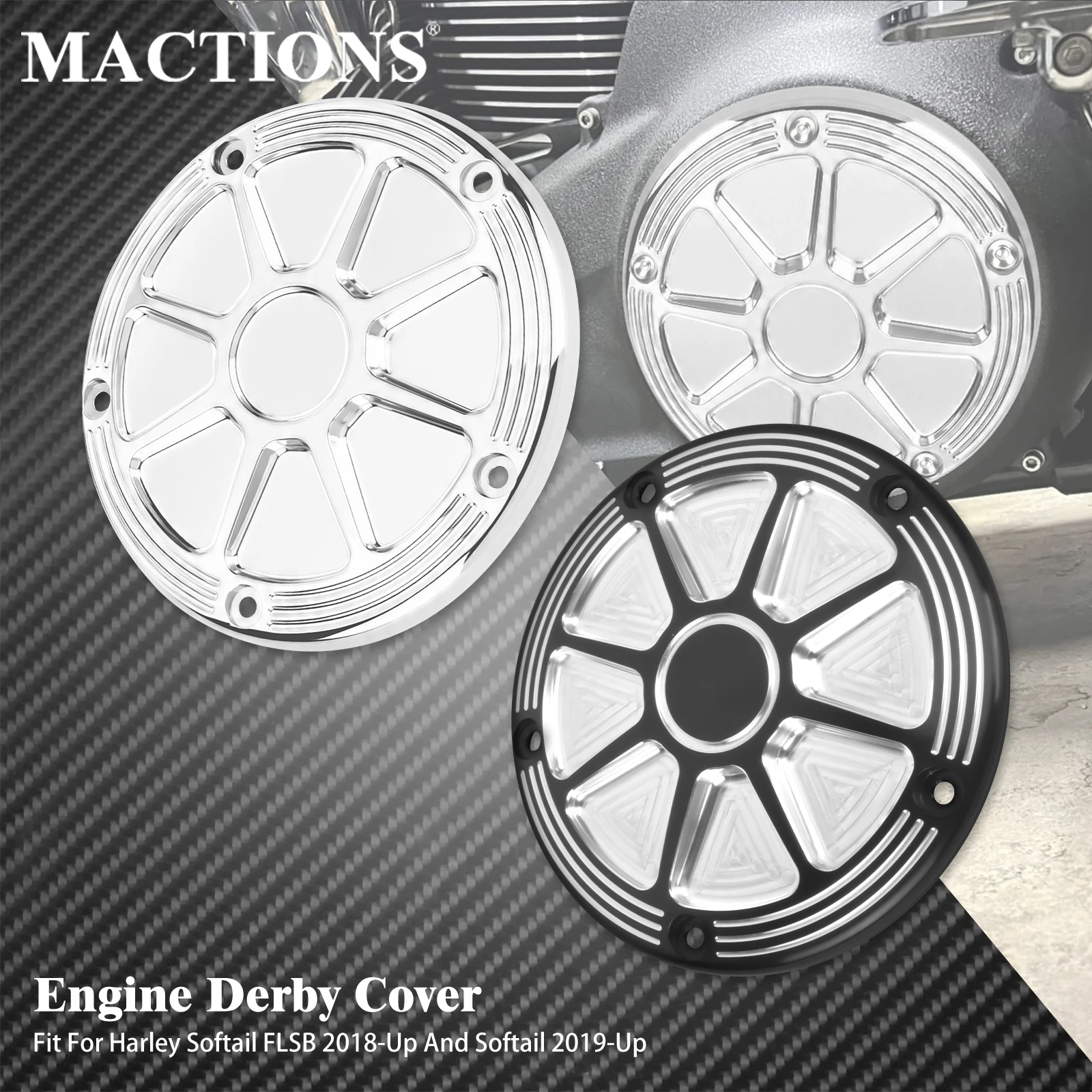 Motorcycle 5 Holes Engine Derby Cover Engine Side Cover AluminumFor Harley Softail Fat Bob Street Bob 2019-Later FLSB 2018-Up
Motorcycle 5 Holes Engine Derby Cover Engine Side Cover AluminumFor Harley Softail Fat Bob Street Bob 2019-Later FLSB 2018-Up