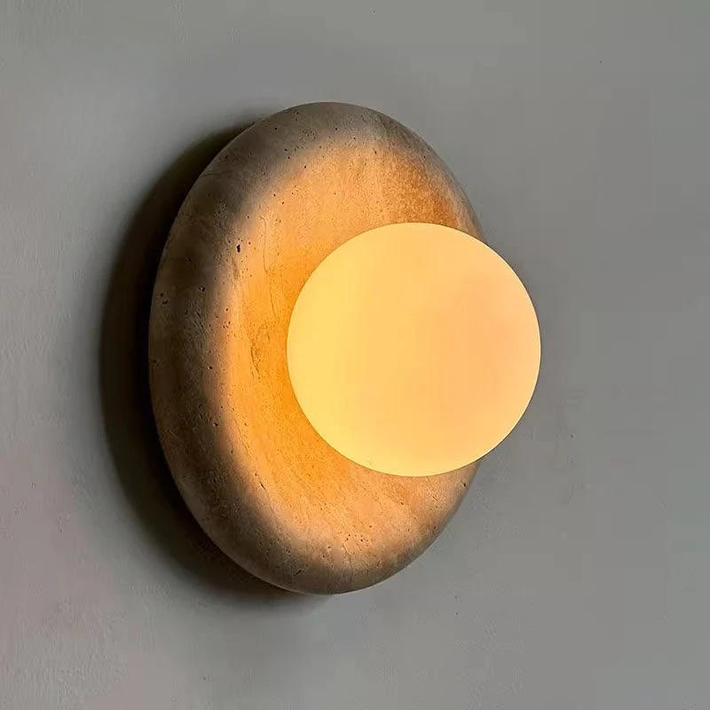Wabi Sabi Style Yellow Travertine Wall Lamp Creative Designer Sconce for Master Bedroom Living Room Background Wall
Wabi Sabi Style Yellow Travertine Wall Lamp Creative Designer Sconce for Master Bedroom Living Room Background Wall