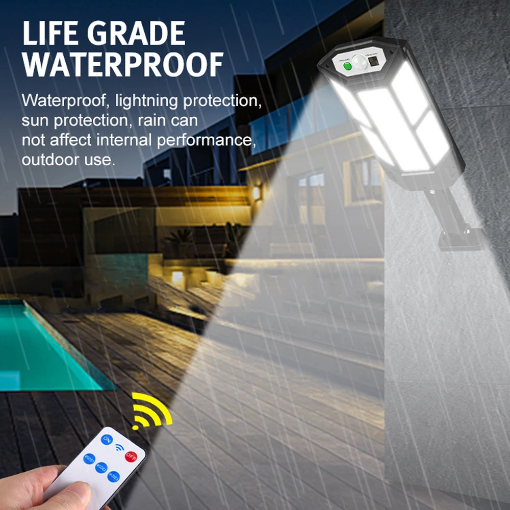 Светодиодный солнечный настенный светильник, уличный датчик движения с дистанционным управлением, водонепроницаемая лампа для уличного двора, крыльца, декоративный настенный светильник
Светодиодный солнечный настенный светильник, уличный датчик движения с дистанционным управлением, водонепроницаемая лампа для уличного двора, крыльца, декоративный настенный светильник