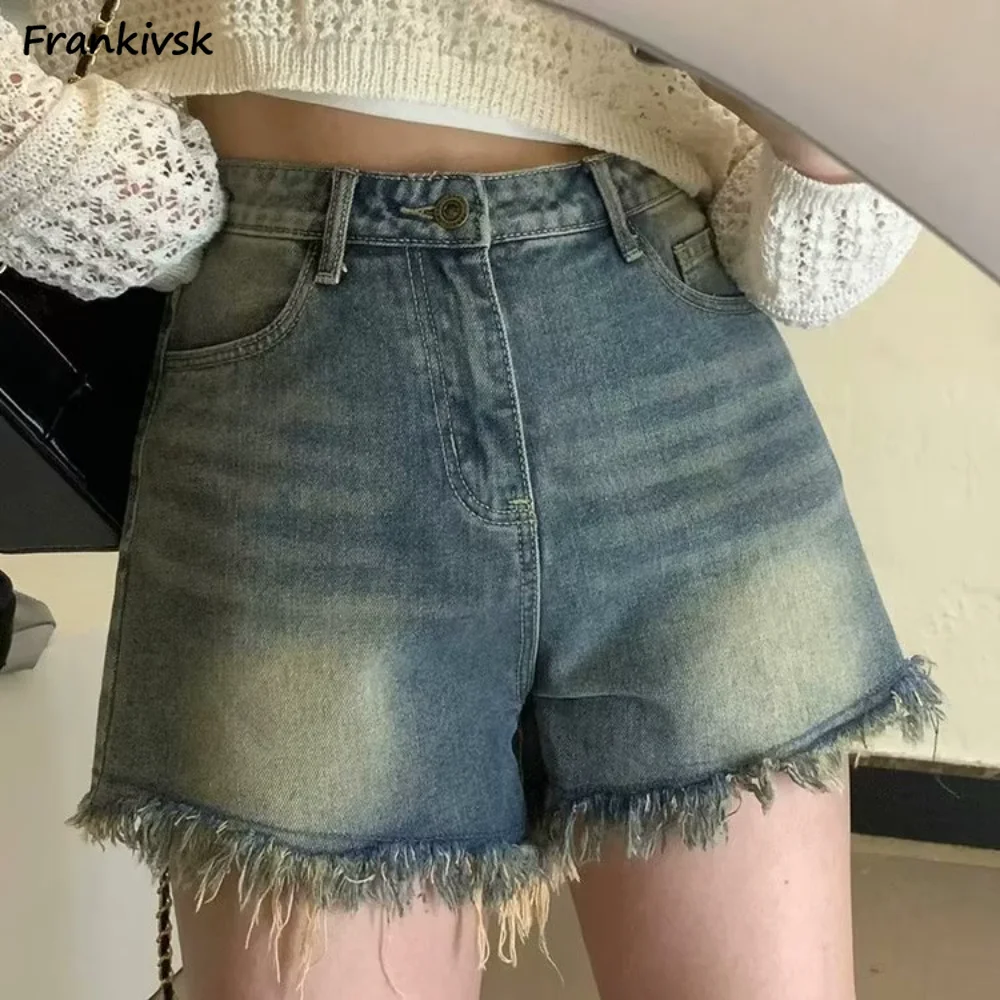 S-5XL Denim Shorts Women Summer Chic Schoolgirls Hotsweet Tassel Design Vintage Hot Sales Clothing Y2k Popular Korean Fashion
S-5XL Denim Shorts Women Summer Chic Schoolgirls Hotsweet Tassel Design Vintage Hot Sales Clothing Y2k Popular Korean Fashion
