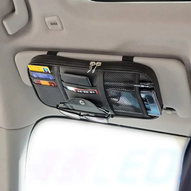Car Sun Visor Organizer Auto Pocket Truck SUV Storage Pouch Glasses Bill Pen Card Holder Multi-Pocket Net Zipper
Car Sun Visor Organizer Auto Pocket Truck SUV Storage Pouch Glasses Bill Pen Card Holder Multi-Pocket Net Zipper
