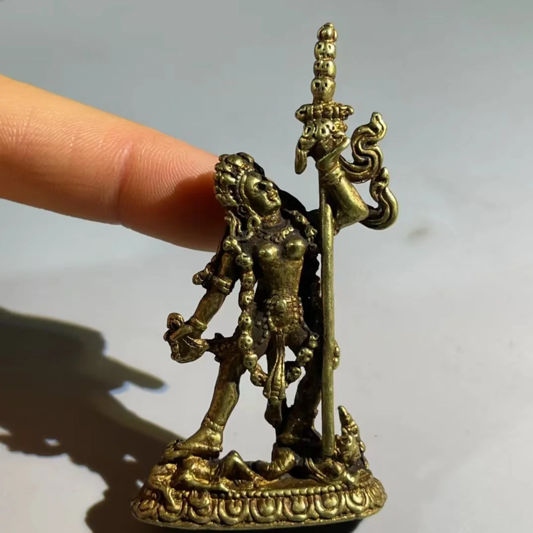 Antique copper carving mini Lotte Holy Mother Buddha statue home desktop decoration folk art collection crafts
Antique copper carving mini Lotte Holy Mother Buddha statue home desktop decoration folk art collection crafts