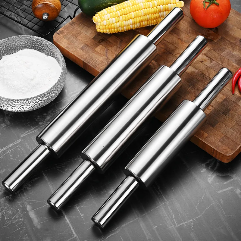 Stainless Steel Rolling Pin Non-Stick Bread Pastry Dough Roller Pizza Noodles Cookie Dumplings Baking Tool Kitchen Utensils
Stainless Steel Rolling Pin Non-Stick Bread Pastry Dough Roller Pizza Noodles Cookie Dumplings Baking Tool Kitchen Utensils