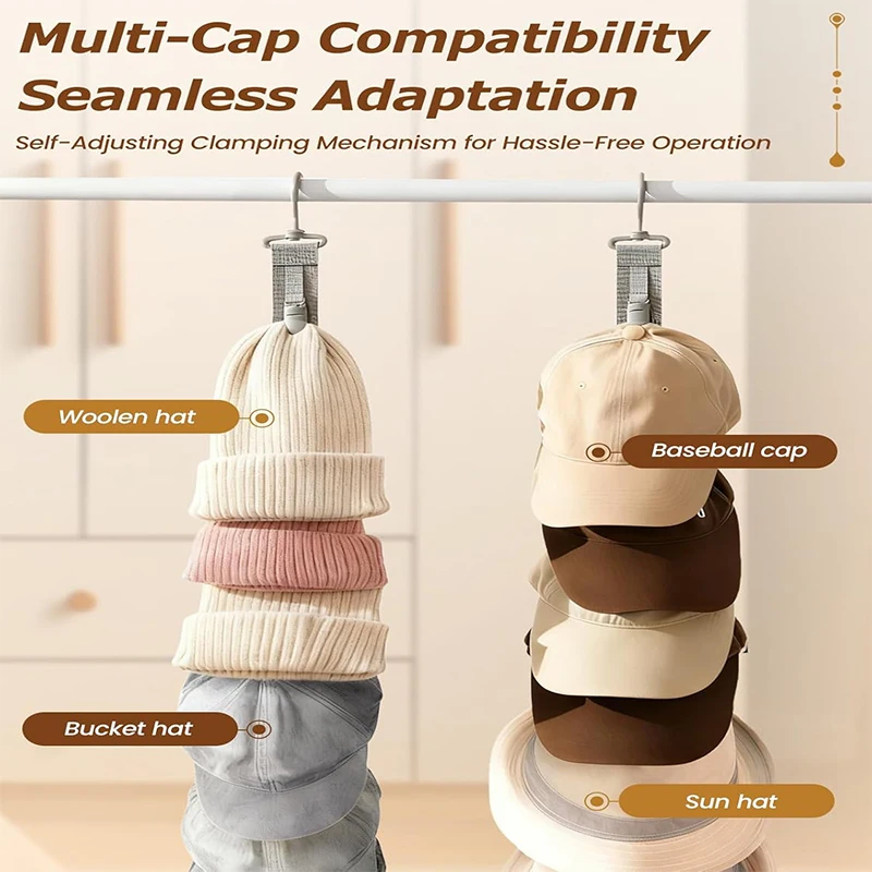 Wardrobe Hat Rack Hanging Rope Cap Storage Clips Hat Organizer Display for Baseball Caps Hat Hanger for Closet Door and Bedroom
Wardrobe Hat Rack Hanging Rope Cap Storage Clips Hat Organizer Display for Baseball Caps Hat Hanger for Closet Door and Bedroom
