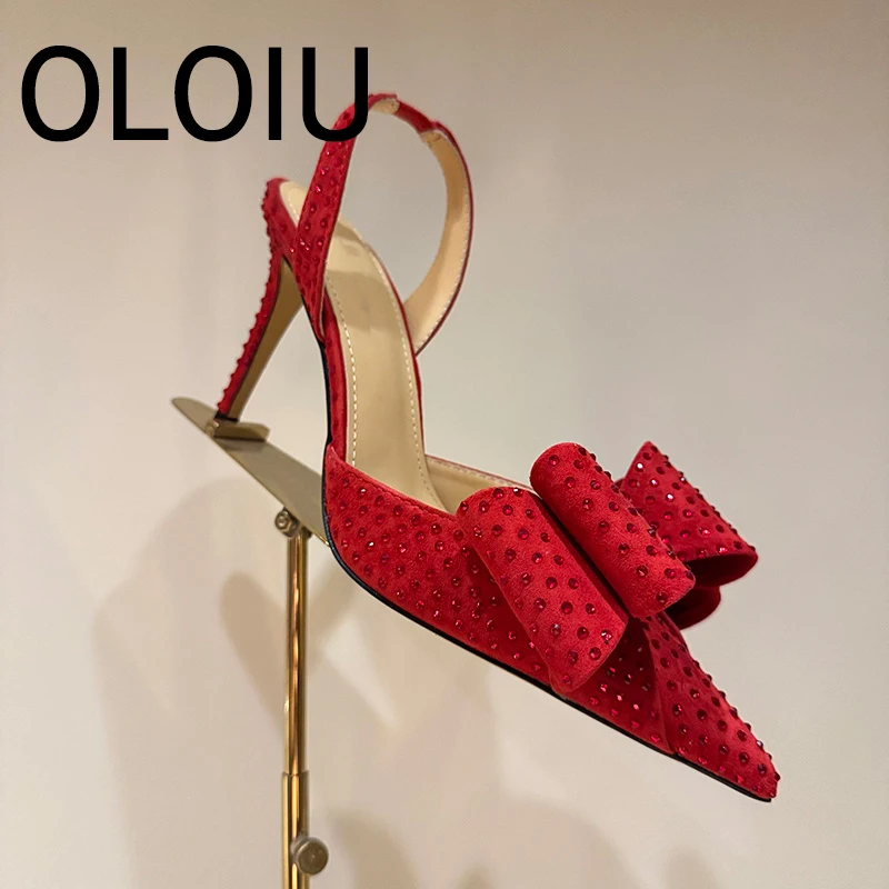 OLOIU Designer Shoes Heels 2025 Summer High Heels For Wedding Woman Shoe Pumps Sexy Pointed Toe Crystal Lace Heels For Ladies
OLOIU Designer Shoes Heels 2025 Summer High Heels For Wedding Woman Shoe Pumps Sexy Pointed Toe Crystal Lace Heels For Ladies