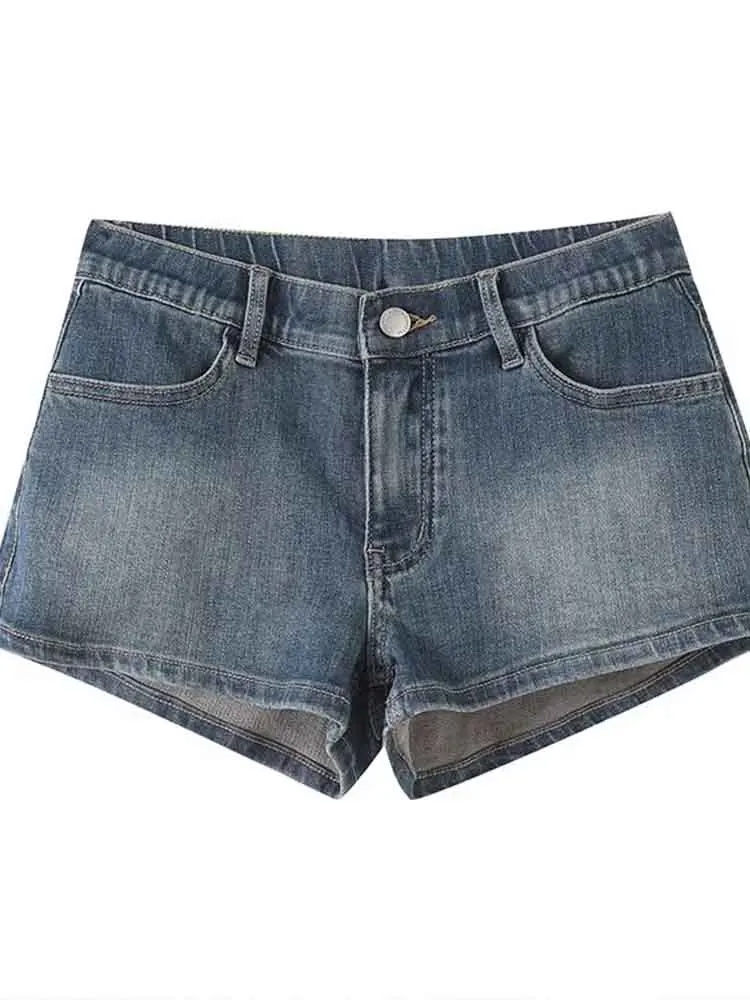 European style new women's fashion versatile simple solid color hot girl style low waist denim shorts hot pants
European style new women's fashion versatile simple solid color hot girl style low waist denim shorts hot pants