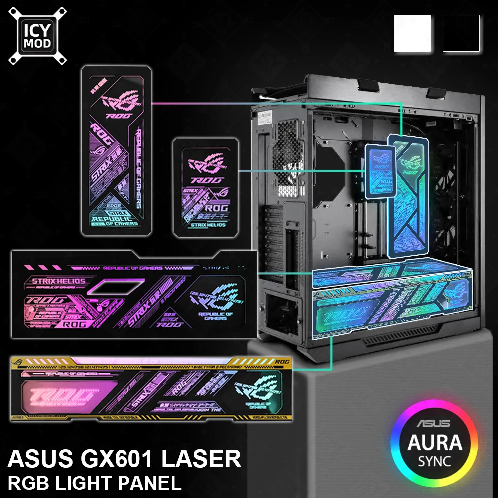 4 шт. GX601 набор панелей ARGB лазерная гравировка осветительная пластина ROG Strix Helios установка корпус для пк игровой 5V3PIN пользовательский ПК MOD Gabinete Shroud AURA SYNC
4 шт. GX601 набор панелей ARGB лазерная гравировка осветительная пластина ROG Strix Helios установка корпус для пк игровой 5V3PIN пользовательский ПК MOD Gabinete Shroud AURA SYNC