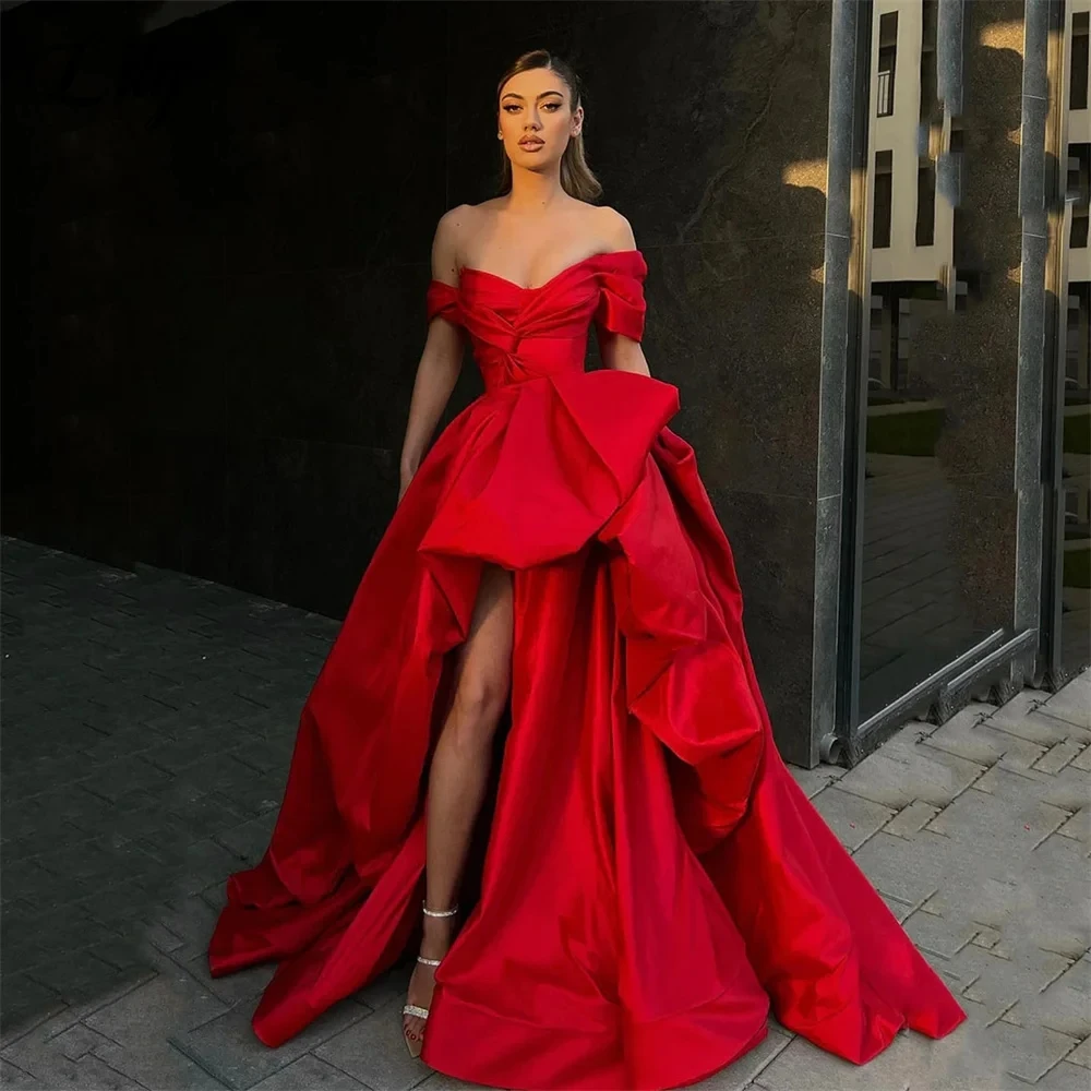 Red Slit Off The Shoulder Bespoke Occasion Gown Evening Dresses Prom Pastrol Unisex Jersey Retro Dubai Saudi Arabic Customized
Red Slit Off The Shoulder Bespoke Occasion Gown Evening Dresses Prom Pastrol Unisex Jersey Retro Dubai Saudi Arabic Customized