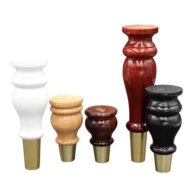 4Pcs Solid Wood Tapered Bun FurnitureLeg Feet With Metal Tip
4Pcs Solid Wood Tapered Bun FurnitureLeg Feet With Metal Tip