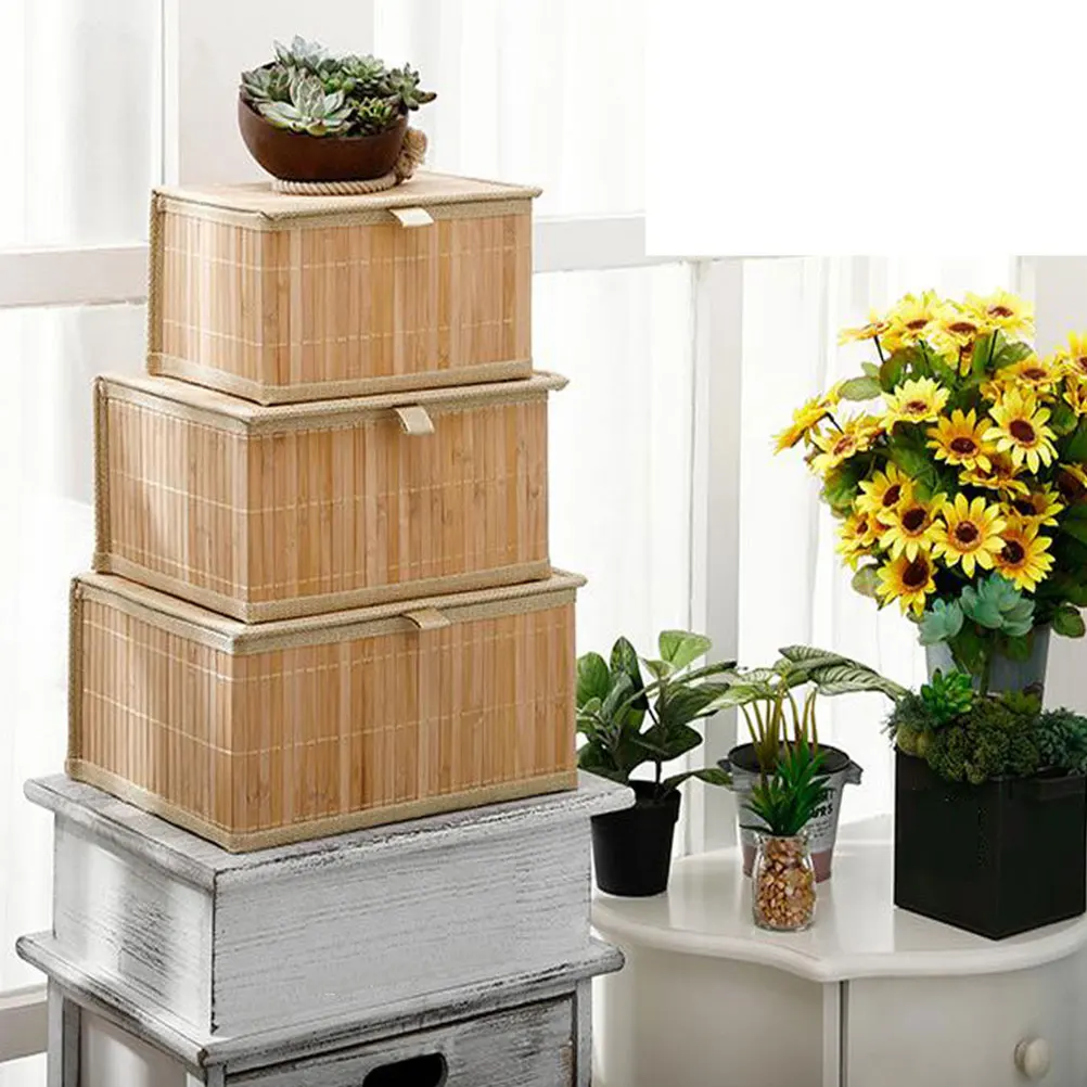 Woven Hamper Bamboo Storage Basket Hampers with Cover Household Organizer Baskets Bin Lid
Woven Hamper Bamboo Storage Basket Hampers with Cover Household Organizer Baskets Bin Lid