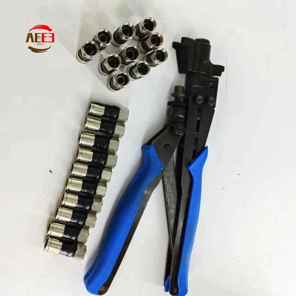 AEE3-100PCS/Bag All-Copper Waterproof 75-5 RG6 Extruded F-Head British TV Cable 24 Shielded Universal Connector
AEE3-100PCS/Bag All-Copper Waterproof 75-5 RG6 Extruded F-Head British TV Cable 24 Shielded Universal Connector