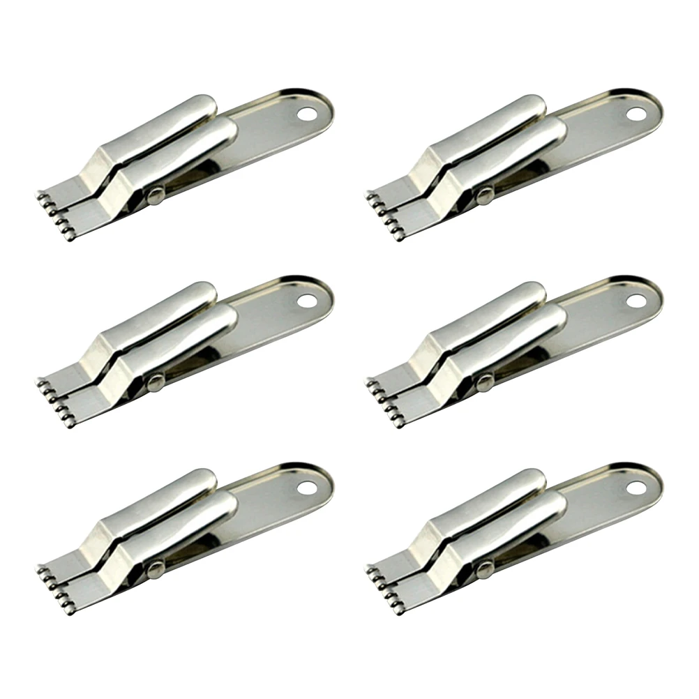 6pcs Bait Catcher Stainless Steel Hook Clips Fishing Tool Holder Lures Baits Catcher Metal Clamps Accessory
6pcs Bait Catcher Stainless Steel Hook Clips Fishing Tool Holder Lures Baits Catcher Metal Clamps Accessory