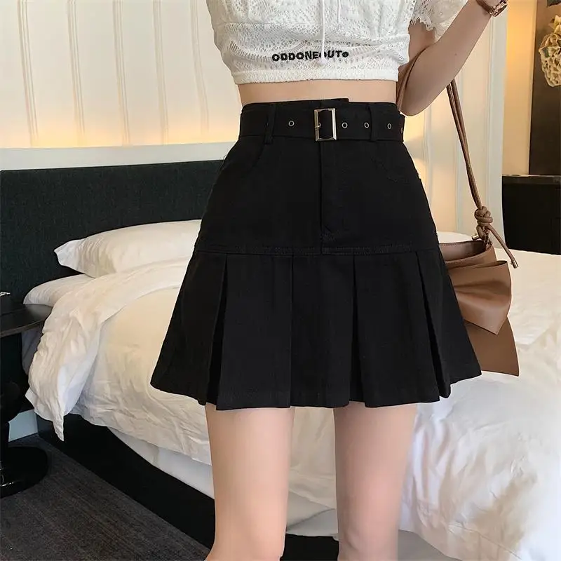 2026 New Arrival Women's Summer High Waist Slimming Pleated Denim A Line Short Skirt Korean Style Hot Girl
2026 New Arrival Women's Summer High Waist Slimming Pleated Denim A Line Short Skirt Korean Style Hot Girl
