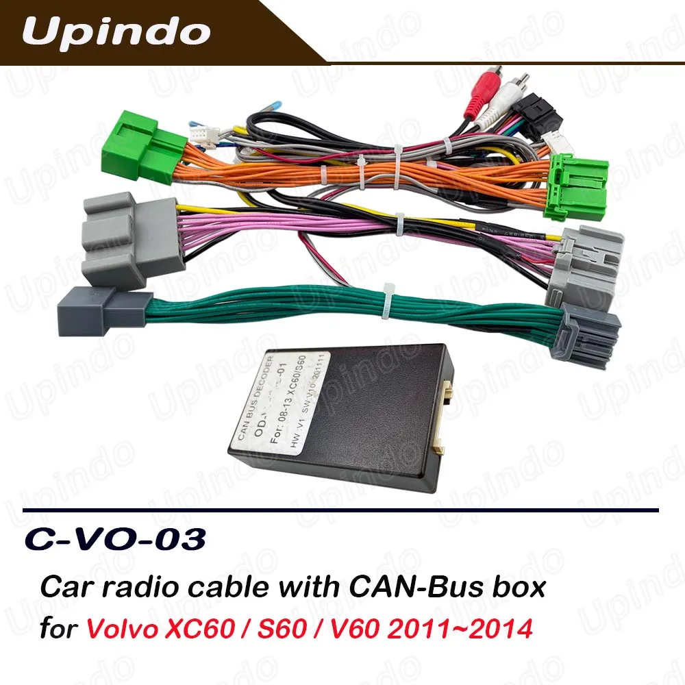 Android Radio Wiring Harness CAN Bus Adapter for Volvo XC60 S60 V60 2011-2014 Stereo Cable Power Connector Install Kit
Android Radio Wiring Harness CAN Bus Adapter for Volvo XC60 S60 V60 2011-2014 Stereo Cable Power Connector Install Kit