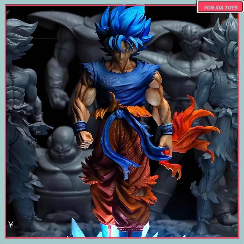 Новая 35 см Dragon Ball Z Super Saiyan Blue Goku, кукла с двумя головками, игрушки, фигурки из ПВХ, коллекционная модель, украшение для рабочего стола, подарки для детей 
Новая 35 см Dragon Ball Z Super Saiyan Blue Goku, кукла с двумя головками, игрушки, фигурки из ПВХ, коллекционная модель, украшение для рабочего стола, подарки для детей