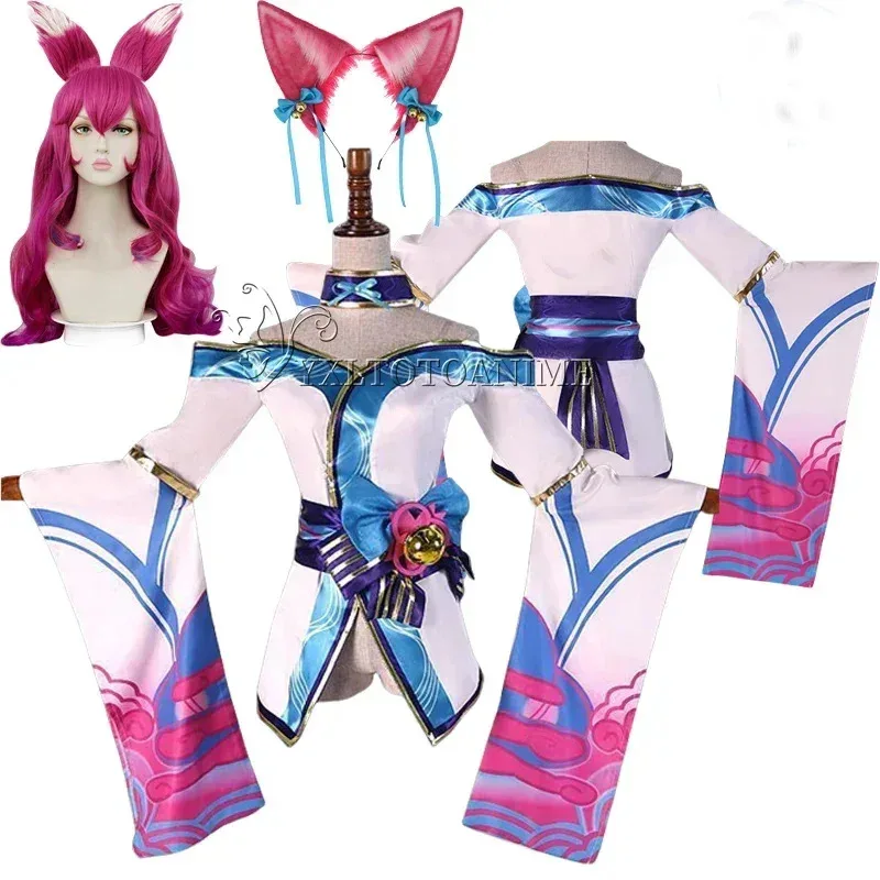 Game Anime Ahri LOL Cosplay Costume Spirit Blossom League of Legends Cosplay Outfits Wig HalloweenGame Costumes for Women Girl
Game Anime Ahri LOL Cosplay Costume Spirit Blossom League of Legends Cosplay Outfits Wig HalloweenGame Costumes for Women Girl