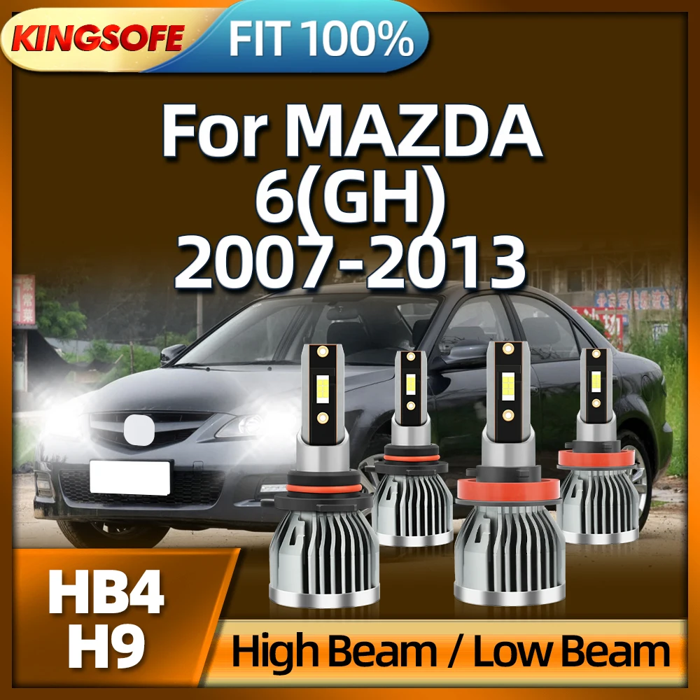 KINGSOFE LED HB4 H9 Bulbs 30000Lm Super Bright Car Lights For MAZDA 6 GH 2007 2008 2009 2010 2011 2012 2013
KINGSOFE LED HB4 H9 Bulbs 30000Lm Super Bright Car Lights For MAZDA 6 GH 2007 2008 2009 2010 2011 2012 2013