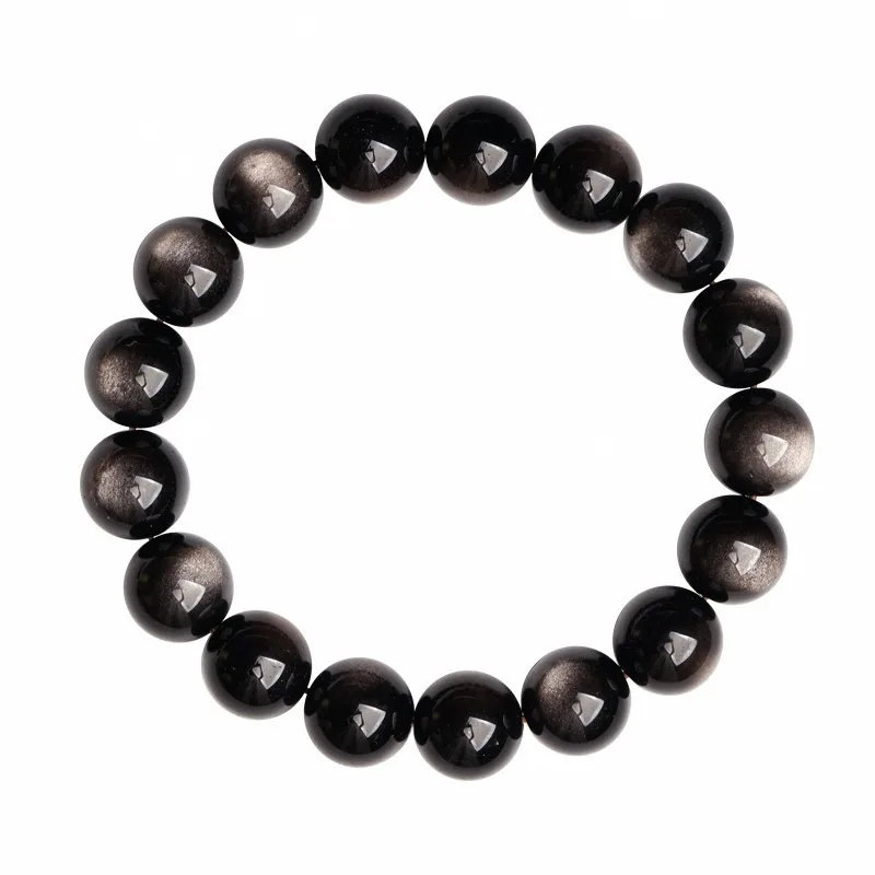 Natural Obsidian Bracelets for Men and Women Year of Birth Silver Obsidian Beaded Bracelet Single Circle Retro Design Gifts
Natural Obsidian Bracelets for Men and Women Year of Birth Silver Obsidian Beaded Bracelet Single Circle Retro Design Gifts
