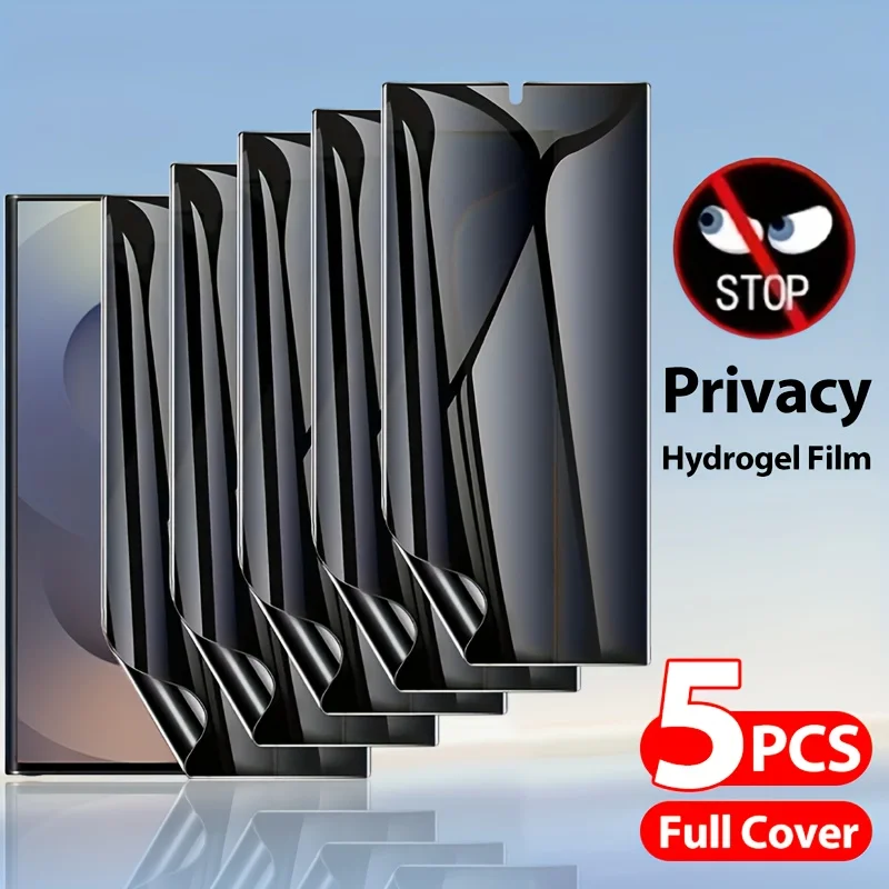 5Pcs Anti-Spy Screen Protector For Samsung A56 5G S25 Ultra Hydrogel Film A36 A54 A35 A55 5G A26 A15 A25 S24 S23 S22 Plus S24 FE
5Pcs Anti-Spy Screen Protector For Samsung A56 5G S25 Ultra Hydrogel Film A36 A54 A35 A55 5G A26 A15 A25 S24 S23 S22 Plus S24 FE