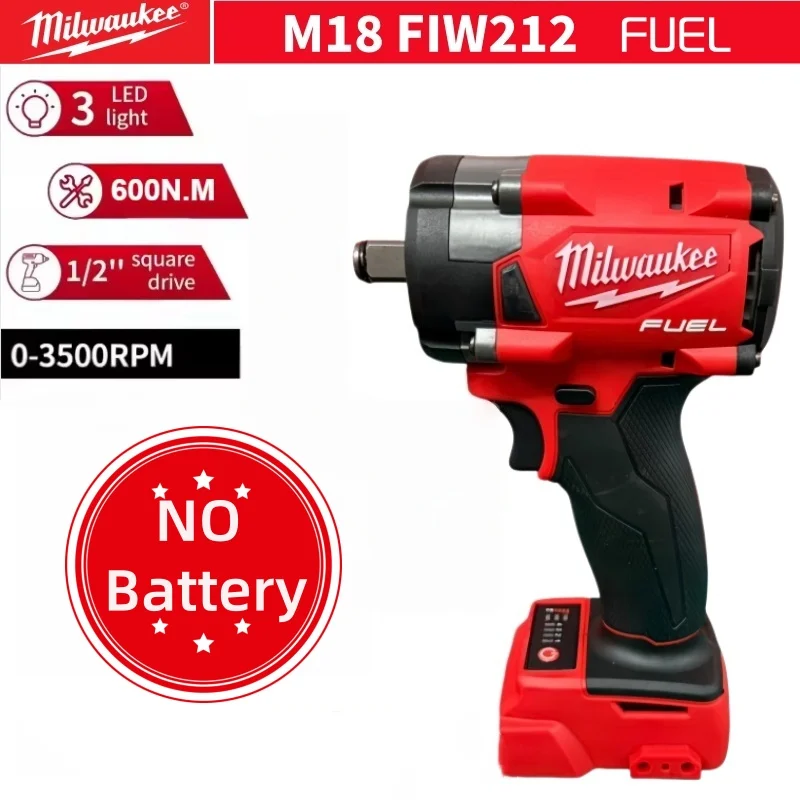 Milwaukee M18 High Capacity Rechargeable Battery Long-Lasting Replacement for FIW212 FUEL Wrench Models 48-11-1860 48-11-1850
Milwaukee M18 High Capacity Rechargeable Battery Long-Lasting Replacement for FIW212 FUEL Wrench Models 48-11-1860 48-11-1850