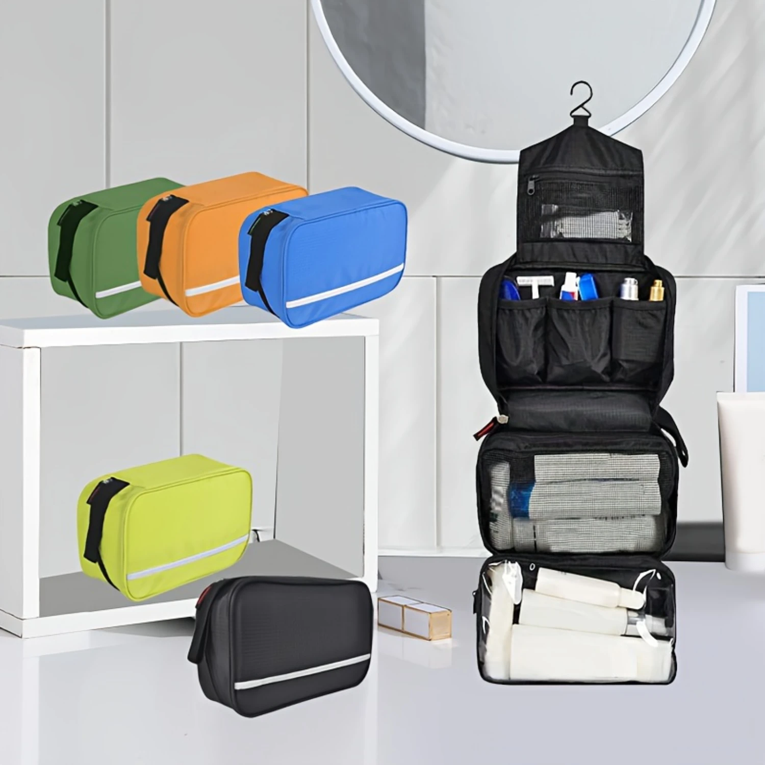 Travel Toiletry Bag With Hook Cosmetic Bag Makeup Case Business Toiletries Bag For Men Shaving Kit Hanging Travel Cosmetic Pouch
Travel Toiletry Bag With Hook Cosmetic Bag Makeup Case Business Toiletries Bag For Men Shaving Kit Hanging Travel Cosmetic Pouch