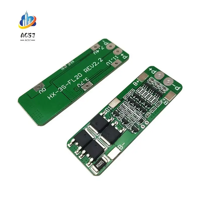 AC57-10 Piece Li- Lithium Battery 18650 Charger PCB BMS Protection Board 3S 20A For Drill Motor 12.6V Li- Cell Module
AC57-10 Piece Li- Lithium Battery 18650 Charger PCB BMS Protection Board 3S 20A For Drill Motor 12.6V Li- Cell Module