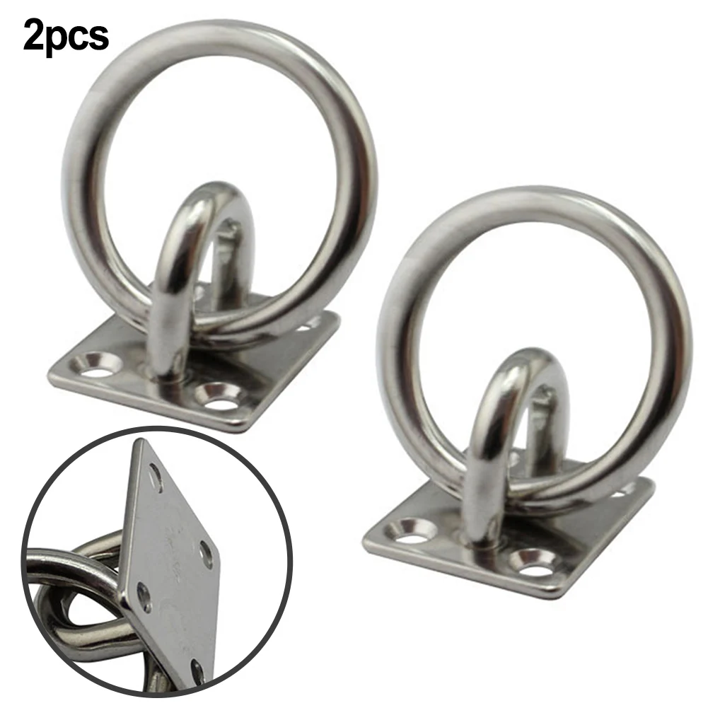 2 Pcs Marine Tie Down Anchors Eye Plate 5mm/6mm/8mm Stainless Steel Square Door Buckle With Ring For Rigging Deck Accessories
2 Pcs Marine Tie Down Anchors Eye Plate 5mm/6mm/8mm Stainless Steel Square Door Buckle With Ring For Rigging Deck Accessories