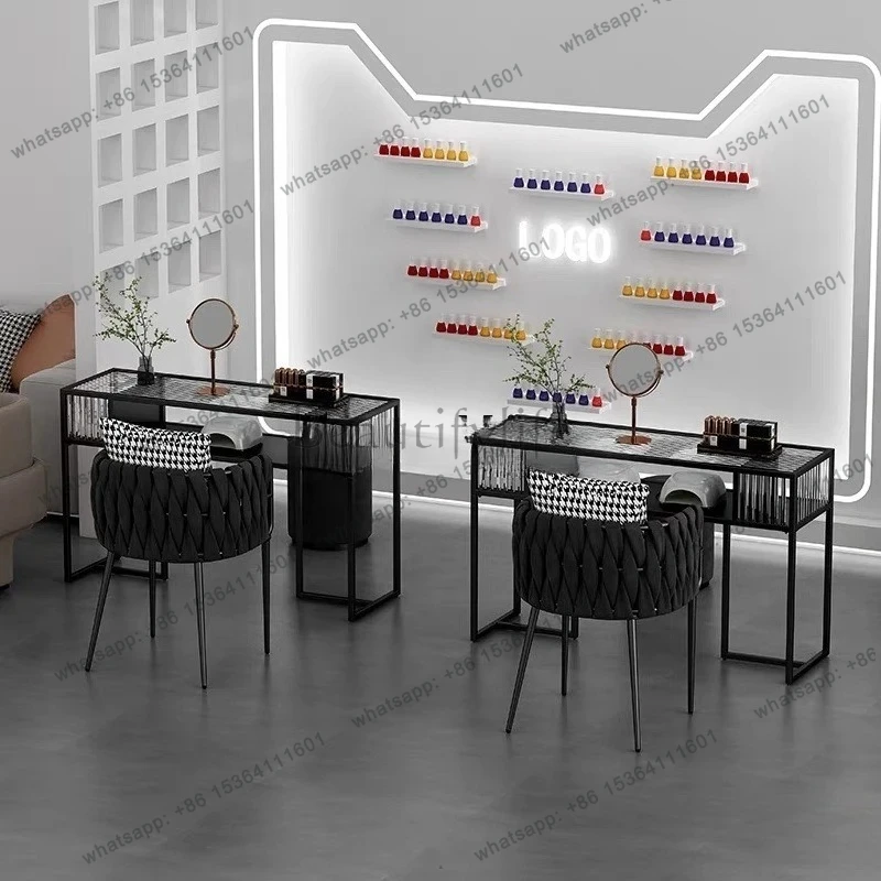 exquisite manicure table and chair set fashionable single double nail salon special table and chair combination
exquisite manicure table and chair set fashionable single double nail salon special table and chair combination