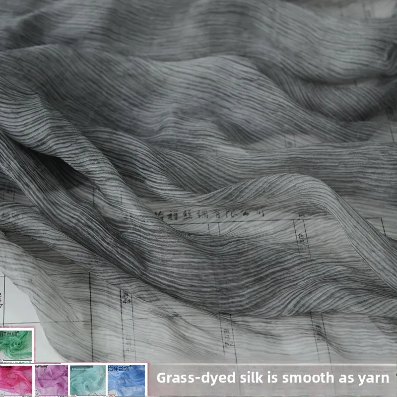 Dyed Mulberry Silk Slub Yarn Fabric for DIY Sewing Handmade Dress Scarf Clothing Fashion Garment Accessories Material Cloth
Dyed Mulberry Silk Slub Yarn Fabric for DIY Sewing Handmade Dress Scarf Clothing Fashion Garment Accessories Material Cloth