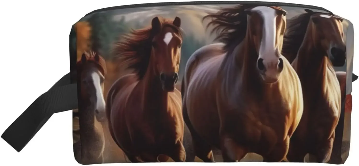 Travel Toiletry Bag for Women Men Leather Makeup Bag Large Portable Travel Organizer Horses Cosmetic
Travel Toiletry Bag for Women Men Leather Makeup Bag Large Portable Travel Organizer Horses Cosmetic