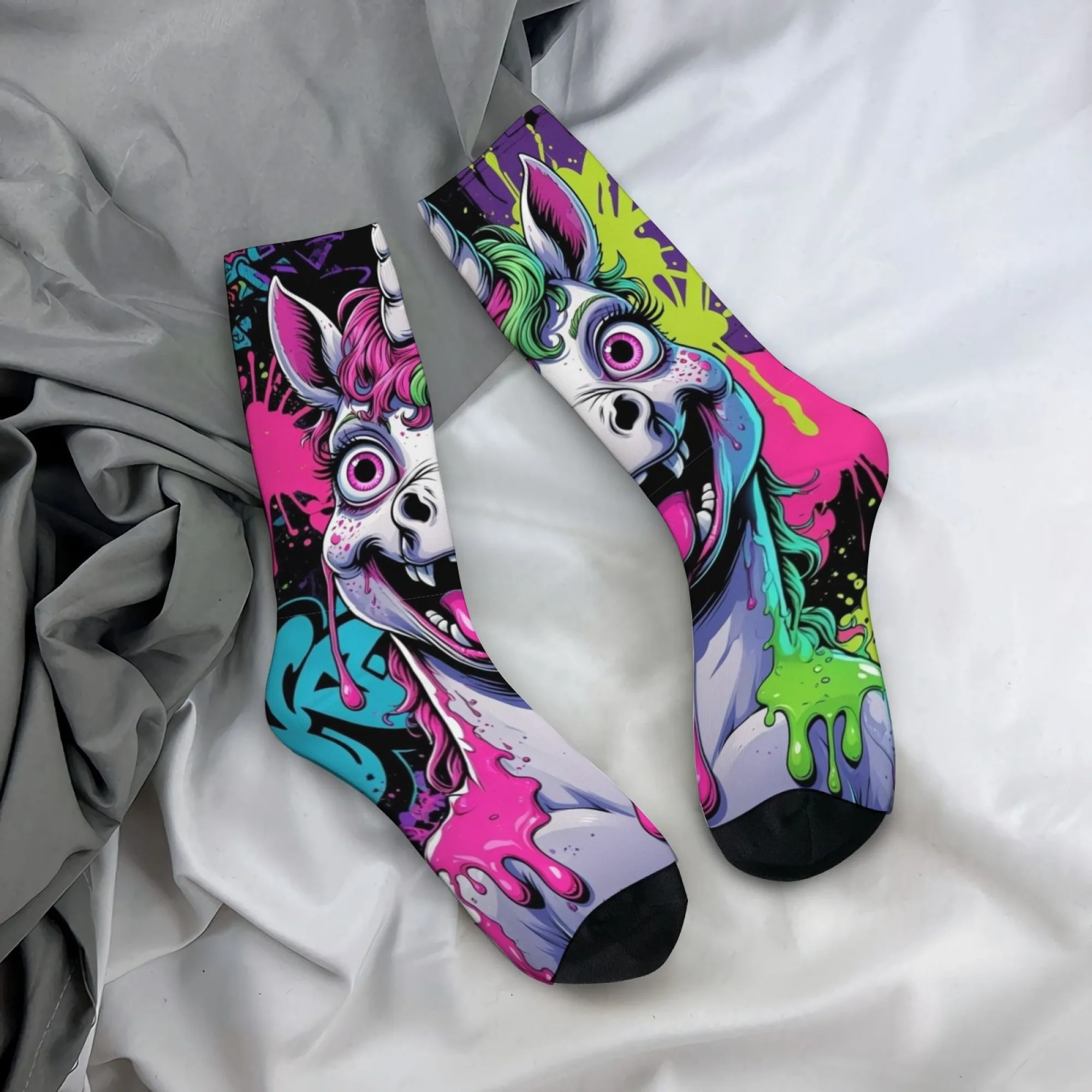 Street Graffiti Unicorn Hip-Hop Socks Harajuku Style Novelty Funny Men's Socks Comfortable Breathable Casual Fashion Socks Gift
Street Graffiti Unicorn Hip-Hop Socks Harajuku Style Novelty Funny Men's Socks Comfortable Breathable Casual Fashion Socks Gift