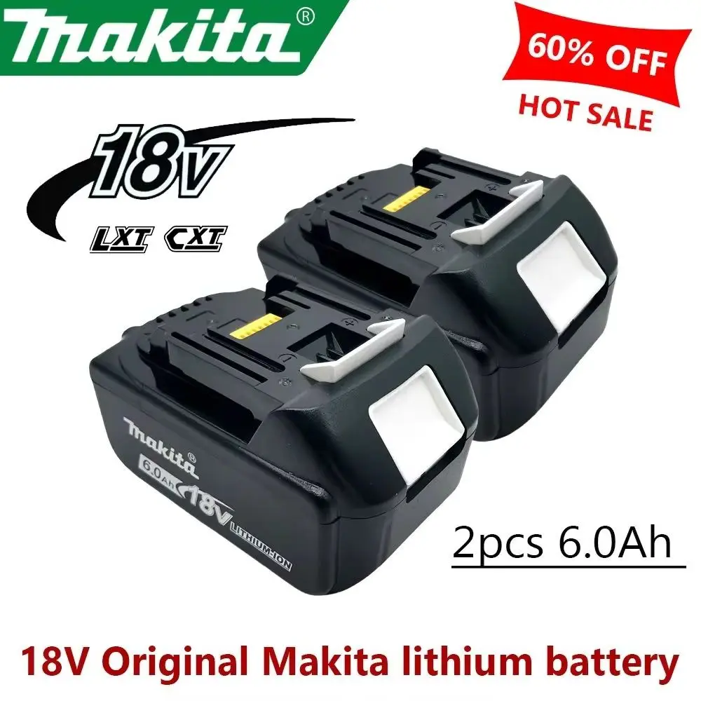 6.0Ah For Original Makita 18v battery BL1860 BL1850B BL1850 BL1840 BL1830 Replacement Makita Power Tool Batteries.
6.0Ah For Original Makita 18v battery BL1860 BL1850B BL1850 BL1840 BL1830 Replacement Makita Power Tool Batteries.