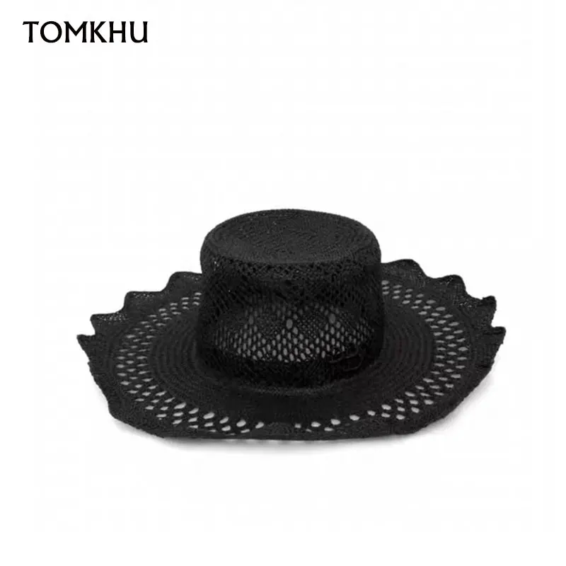 Designer Style Hollowed Out Wide Edge Hand Woven Sun Hat For Summer Black Fedora Hat Europe America Custom Womens Hats Fashion
Designer Style Hollowed Out Wide Edge Hand Woven Sun Hat For Summer Black Fedora Hat Europe America Custom Womens Hats Fashion